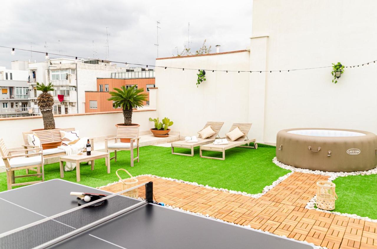 Apulialux Private 100Mq Rooftop Oasis W Jacuzzi Apartment Bari Exterior foto