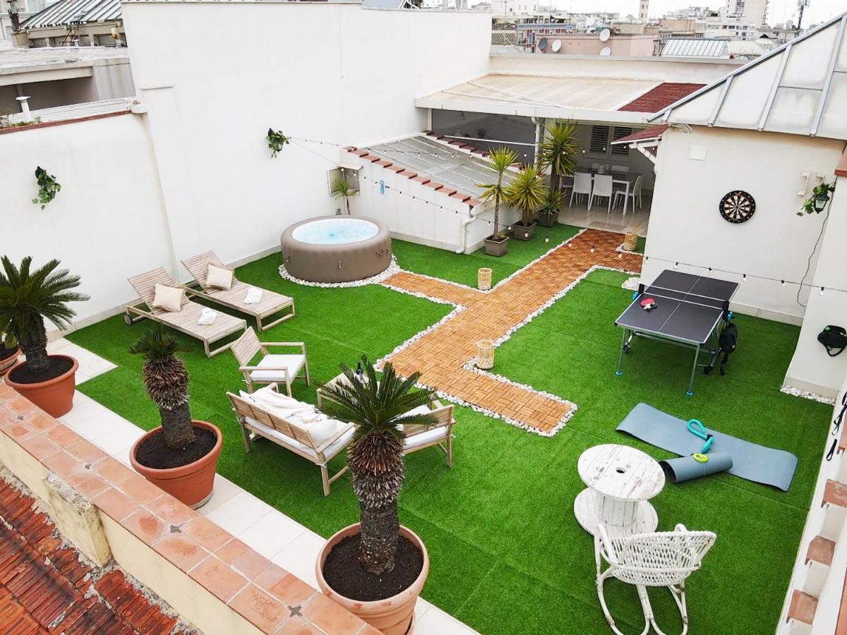 Apulialux Private 100Mq Rooftop Oasis W Jacuzzi Apartment Bari Exterior foto